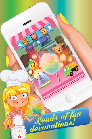 Rainbow Cotton Candy Maker - Snack Lover carnival screenshot 3
