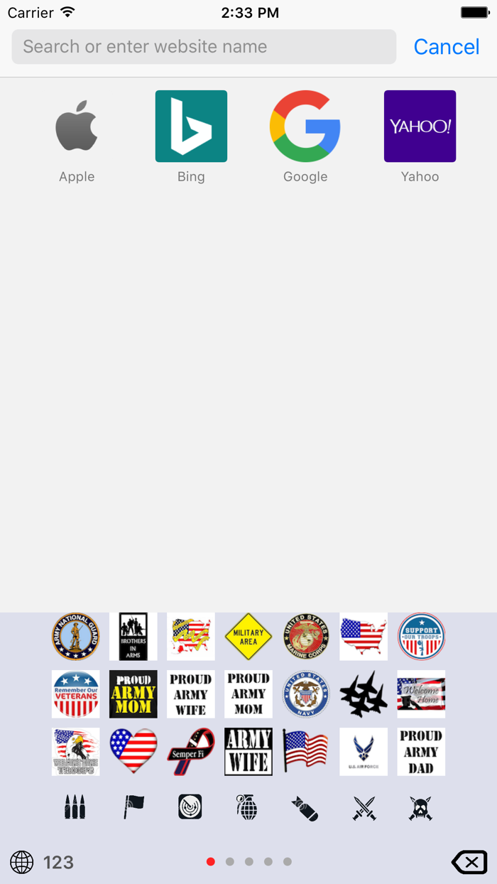 Military Emoji Keyboard