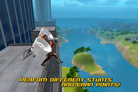 Flying Man: Skydiving Air Race 3D Full screenshot 4