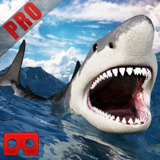 VR Angry Shark World Evolution Simulator: Explore Deep Blue Sea Pro Icon