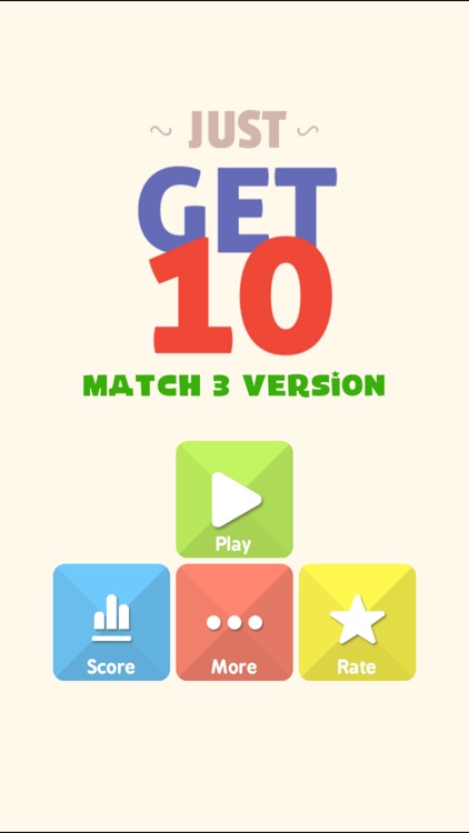 Just Match 3 - Get 10 Numbers Puzzle