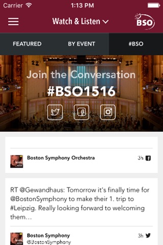 Boston Symphony Orchestra screenshot 3