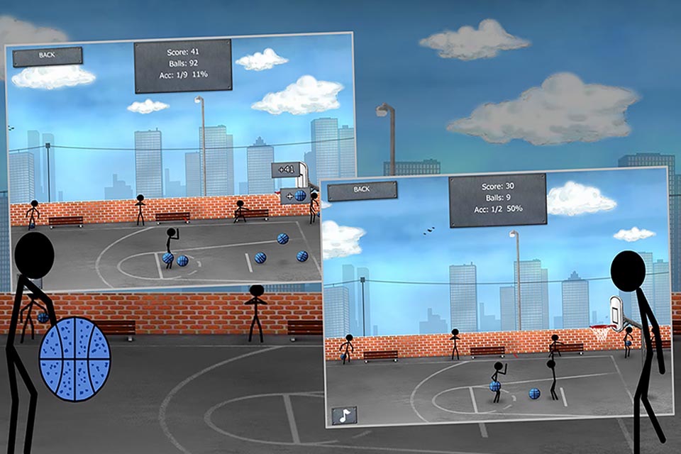Stick Street Basketball - Stickman Basket Star Training Shooting Game screenshot 3