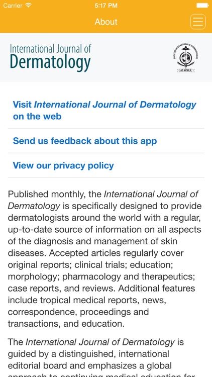 International Journal of Dermatology