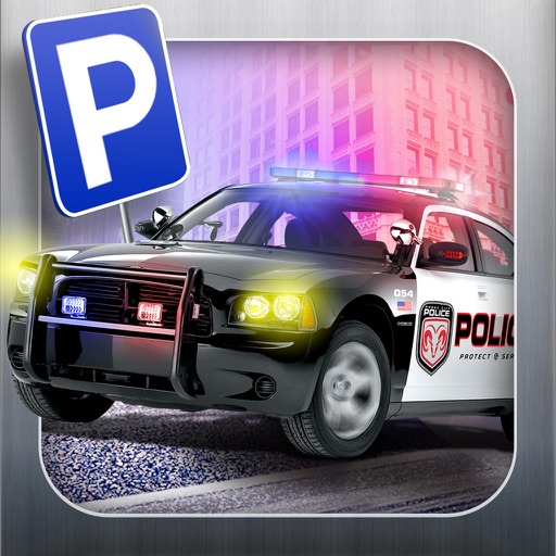 Police Car Parking Mania Simulator 2016 - Real Life City Traffic Multi Level Driving Test Icon