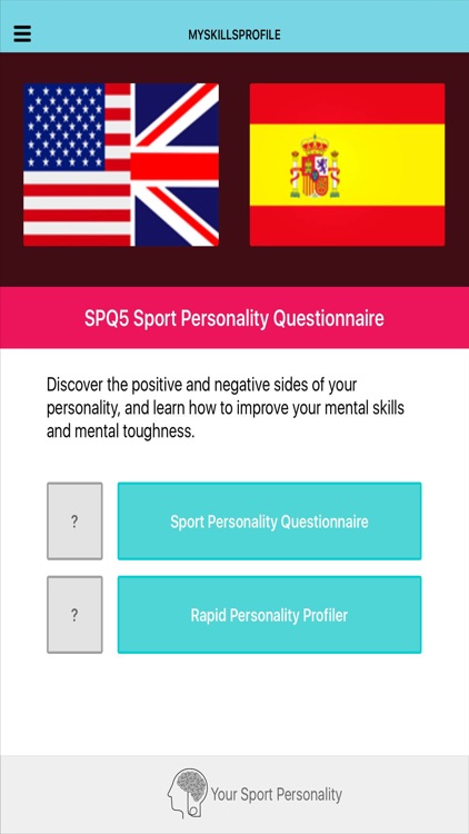 SPQ5 Sport Personality Questionnaire Pro