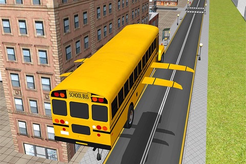 Flying School bus Simulator game screenshot 3