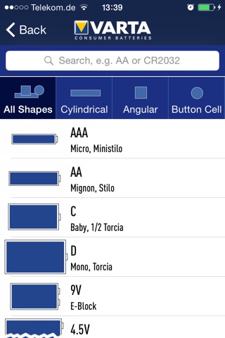 Batterie Finder App screenshot 2