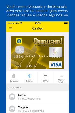 Ourocard - Cartão de crédito. screenshot 3