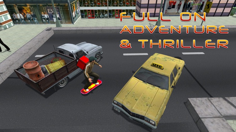 Skateboard Pizza Delivery – Speed board riding & pizza boy simulator game