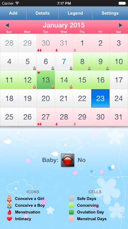 Menstrual Calendar for Teens