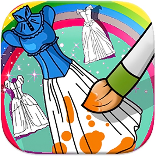 Dresses Princess Coloring - Kids Coloring Doodle Pad iOS App