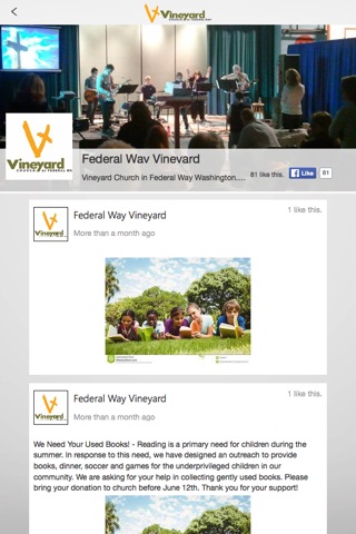 Vineyard Church FW screenshot 2