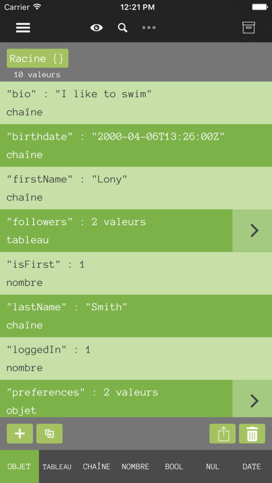 Screenshot #2 pour JSONEditor