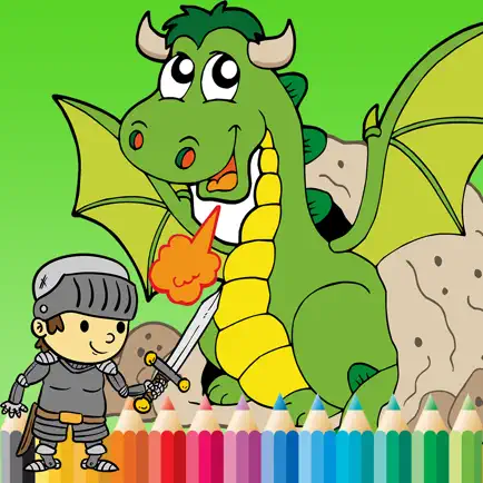 Dragon Paint and Coloring Book: Learning skill best of fun games free for kids Cheats