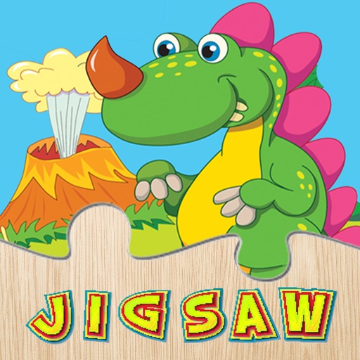 Dino Puzzle Games Free - Dinosaur Jigsaw Puzzles for Kids and Toddler - Preschool Learning Games Icon