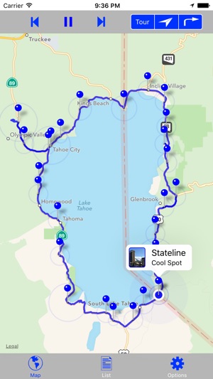 Around Tahoe GPS Audio Tour