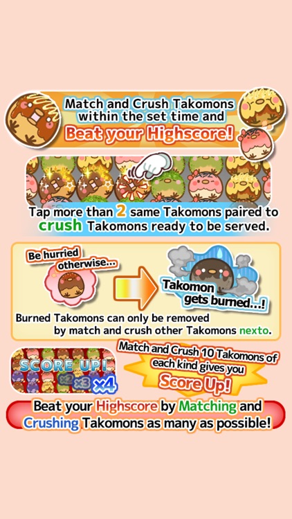 Takoyaki Crush! - Free and Exciting Takoyaki cooking puzzle game.