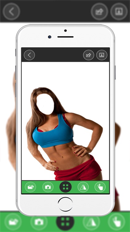 Fitness Girl  Body Photo montage App