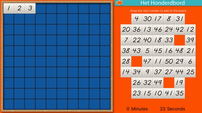 Montessori rekenmaterialen – Het honderdbord Lite(圖2)-速報App