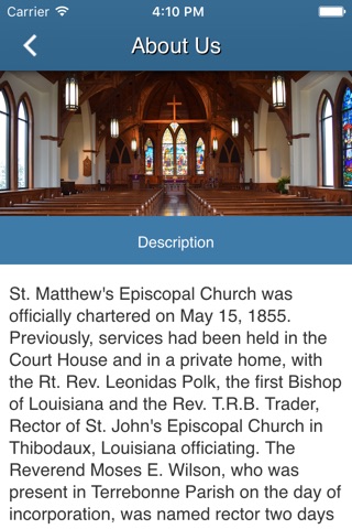 St. Matthew's Episcopal Church - Houma, LA screenshot 2