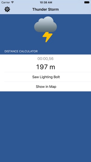 Thunder Storm Lite - Distance from Light