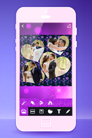 Glossy Pics – Foto Editor – Shiny Frames And Stickers With Bokeh Photo Effect.s screenshot 2