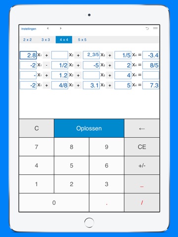 System solver and calculator for solving systems of linear equations screenshot 3