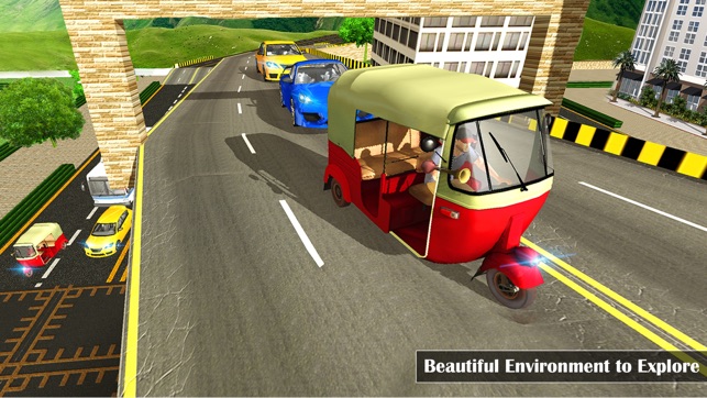 Futuristic Flying Tuk Tuk Simulator - Auto Rickshaw Driving(圖2)-速報App