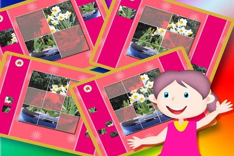 Picture Jagsaw Puzzle Game For Kids - About Flowers screenshot 4