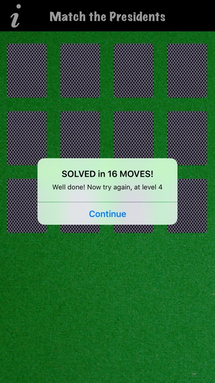 MATCH the PRESIDENTS - Concentration Memory Game with Portraits of each USA President