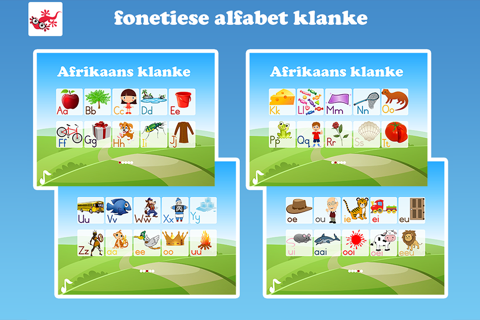 Afrikaans fonetiese alfabet klanke - náhled