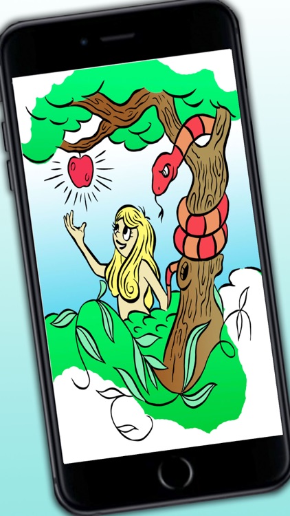 Children's Bible coloring book for kids - Paint drawings of Old and New Testaments screenshot-3