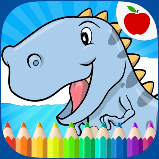 Dinosaurs Coloring Book Icon