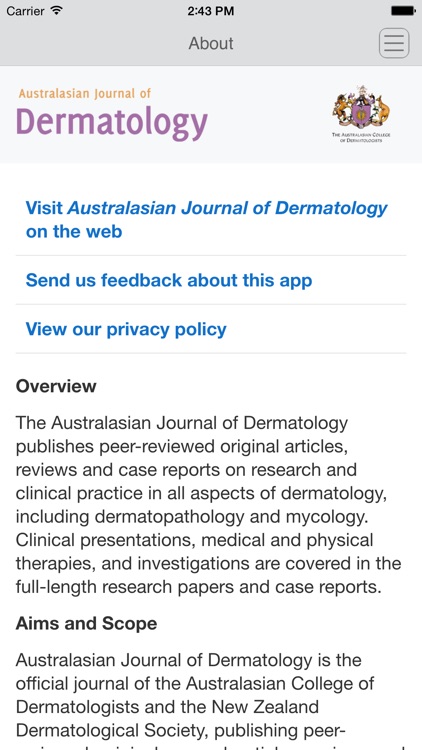 Australasian Journal of Dermatology