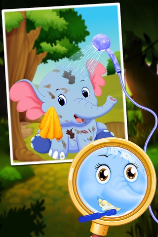 cute elephants - Take care for your cute virtual animal - care & dress up kids game screenshot 2