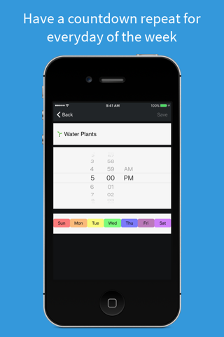 Countdowns – plan daily repeating schedules screenshot 4