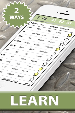Learn Irregular Verbs in English – Pro screenshot 2