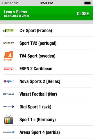 Football on TV - Live on Sat - Match, which is the channel? screenshot 2