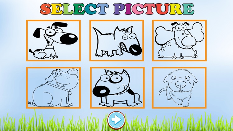 Free Coloring Book Game For Kids - Play Painting Cute Dog