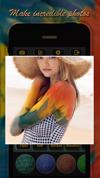 Pic Morph Wild Mix - Transform yr Skin or Face with Extraordinary Pattern and Animal Texture.s screenshot-3