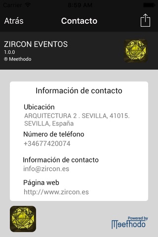 ZIRCON EVENTOS screenshot 2