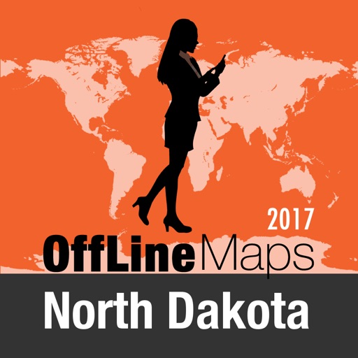 North Dakota Offline Map and Travel Trip Guide icon