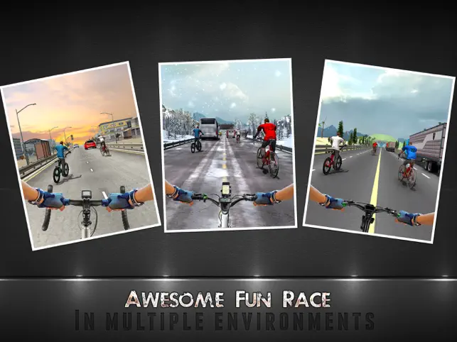 स्क्रीनशॉट 5 Juego de Carreras de Bicicletas 2017 y Quad Stunts iphone
