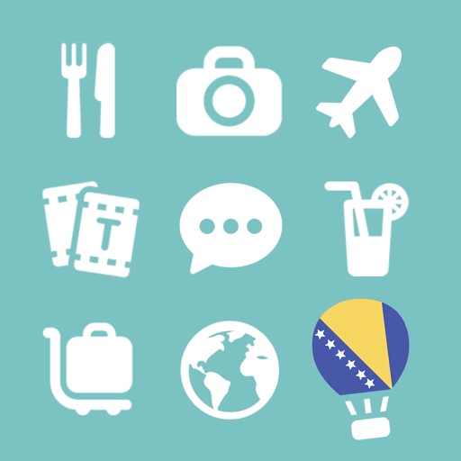 LETS Travel Bosnia! Talk Bosnian Phrase Guide Book icon