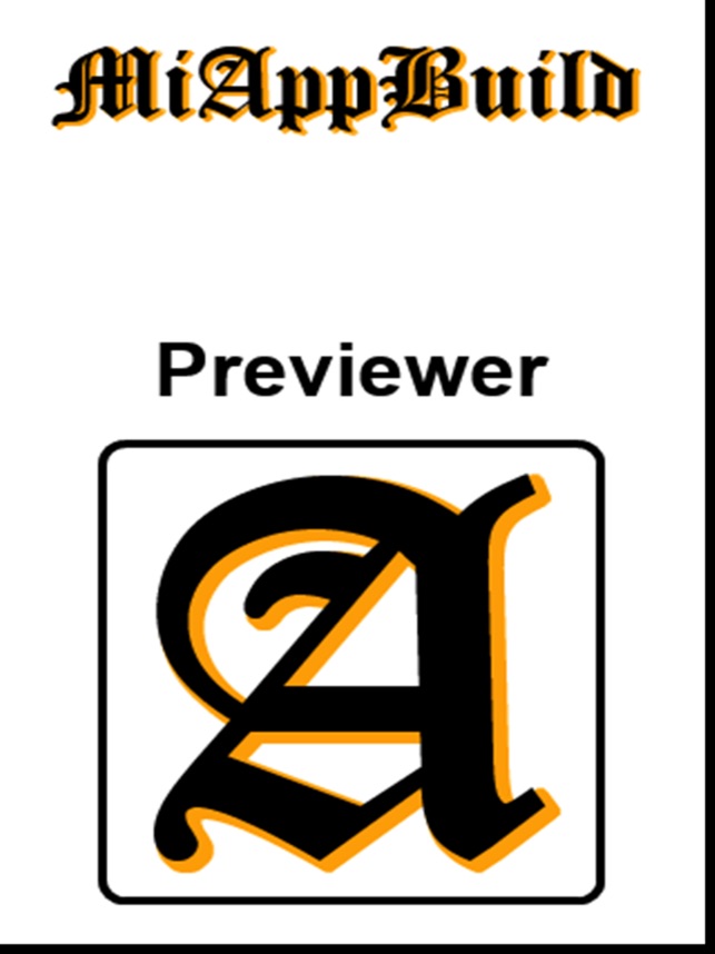 MiAppBuild Previewer for iPad