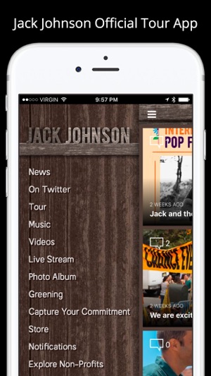 Jack Johnson Official Tour App(圖1)-速報App