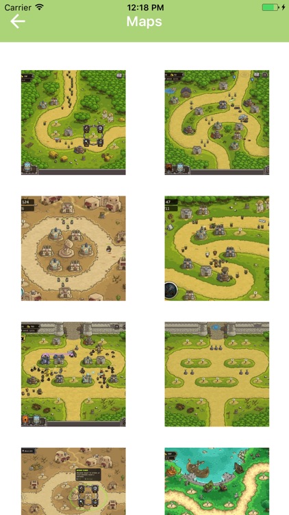 Maps and Layouts for Kingdom Rush : KR Base