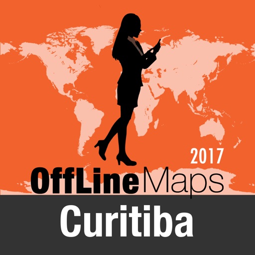Curitiba Offline Map and Travel Trip Guide icon