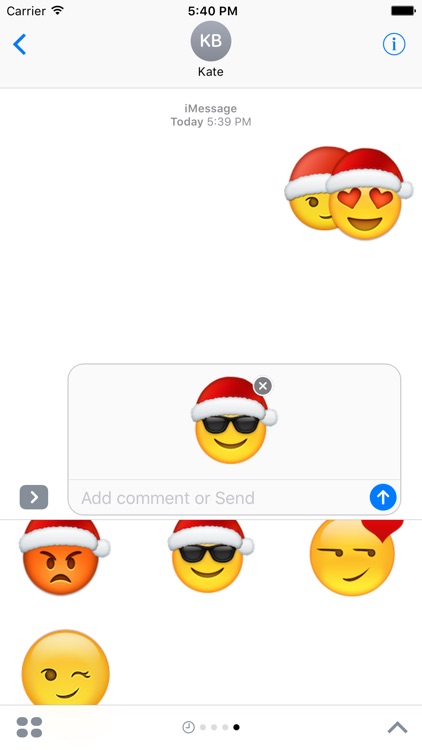 Christmas Stickers - Holiday Emoji